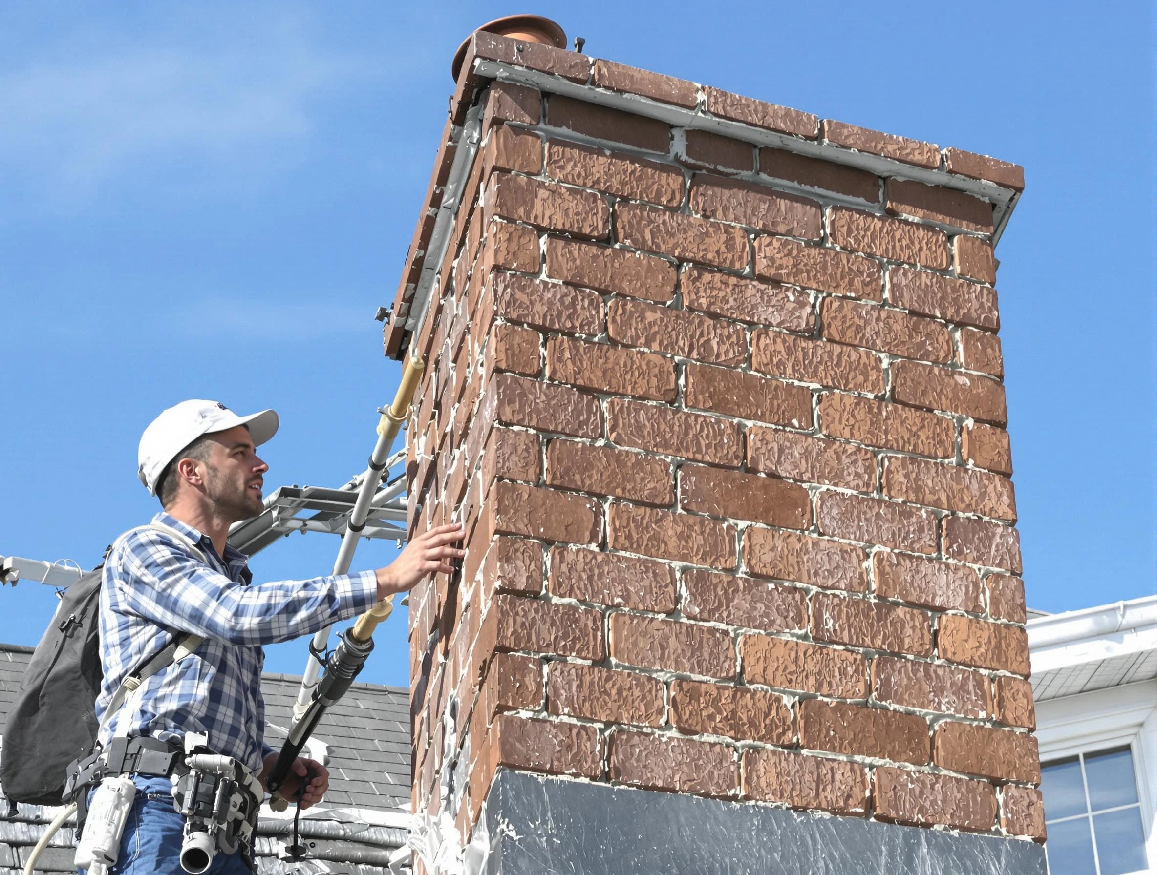 Brickwork for a chimney rebuild by Youngtown Chimney Sweep in Youngtown, AZ