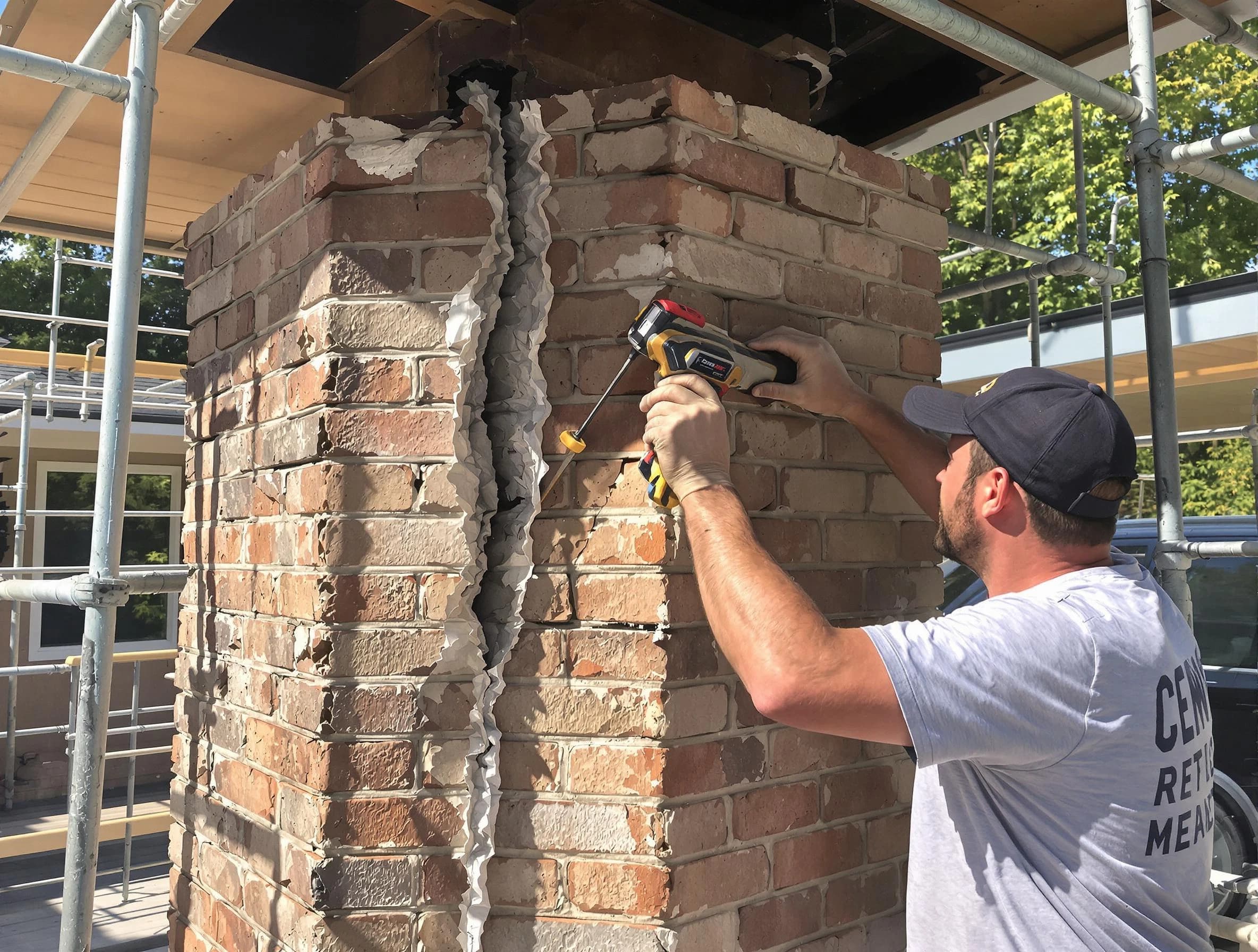 Youngtown Chimney Sweep technician performing chimney repair in Youngtown, AZ