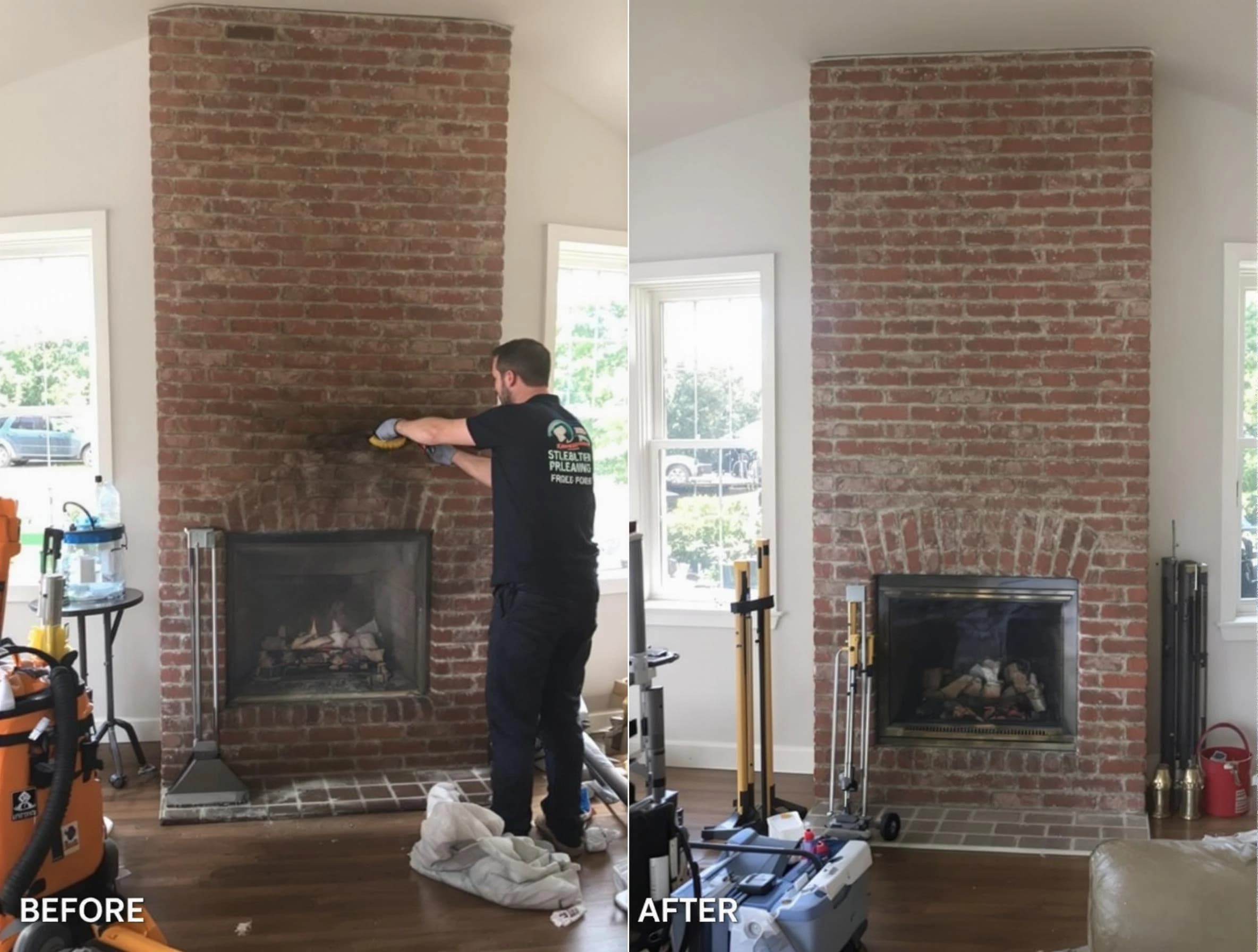Finished chimney sweeping service by Youngtown Chimney Sweep in Youngtown, AZ
