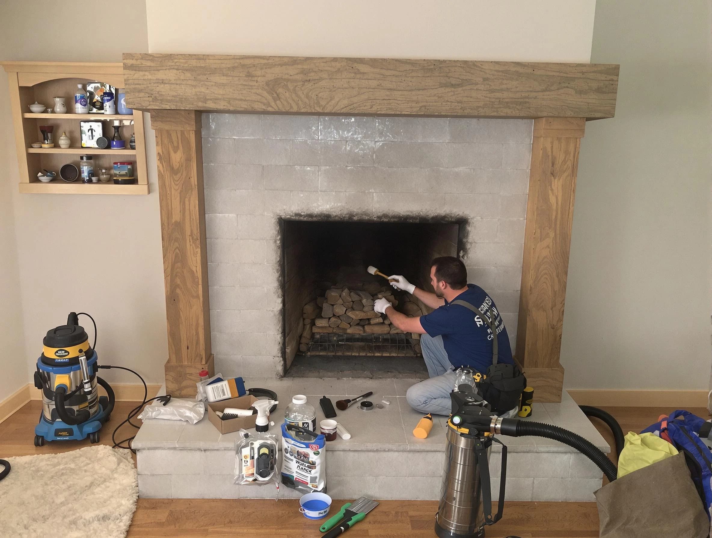 Detailed creosote removal process by Youngtown Chimney Sweep in Youngtown, AZ
