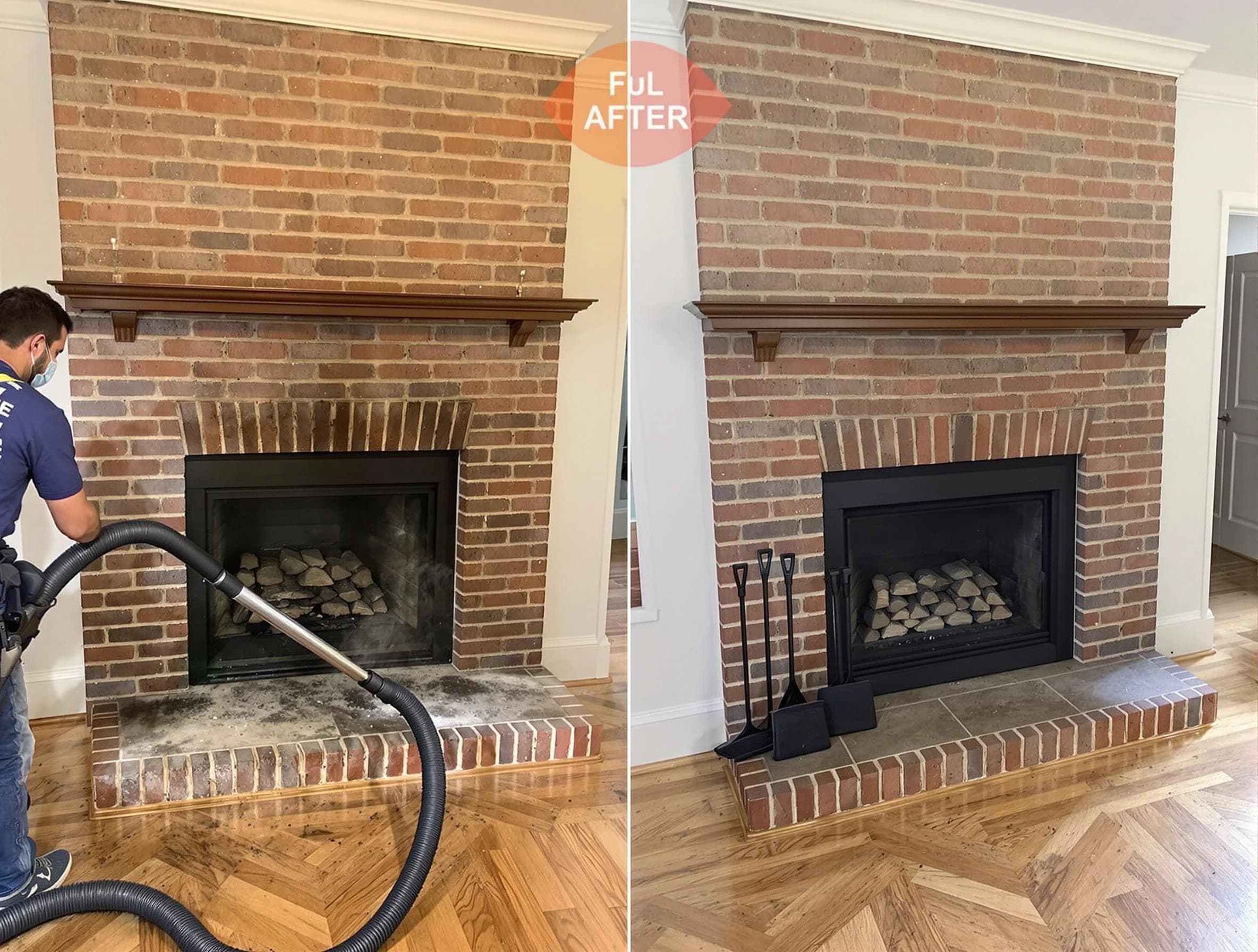 Youngtown Chimney Sweep carefully sanitizing a fireplace in Youngtown, AZ