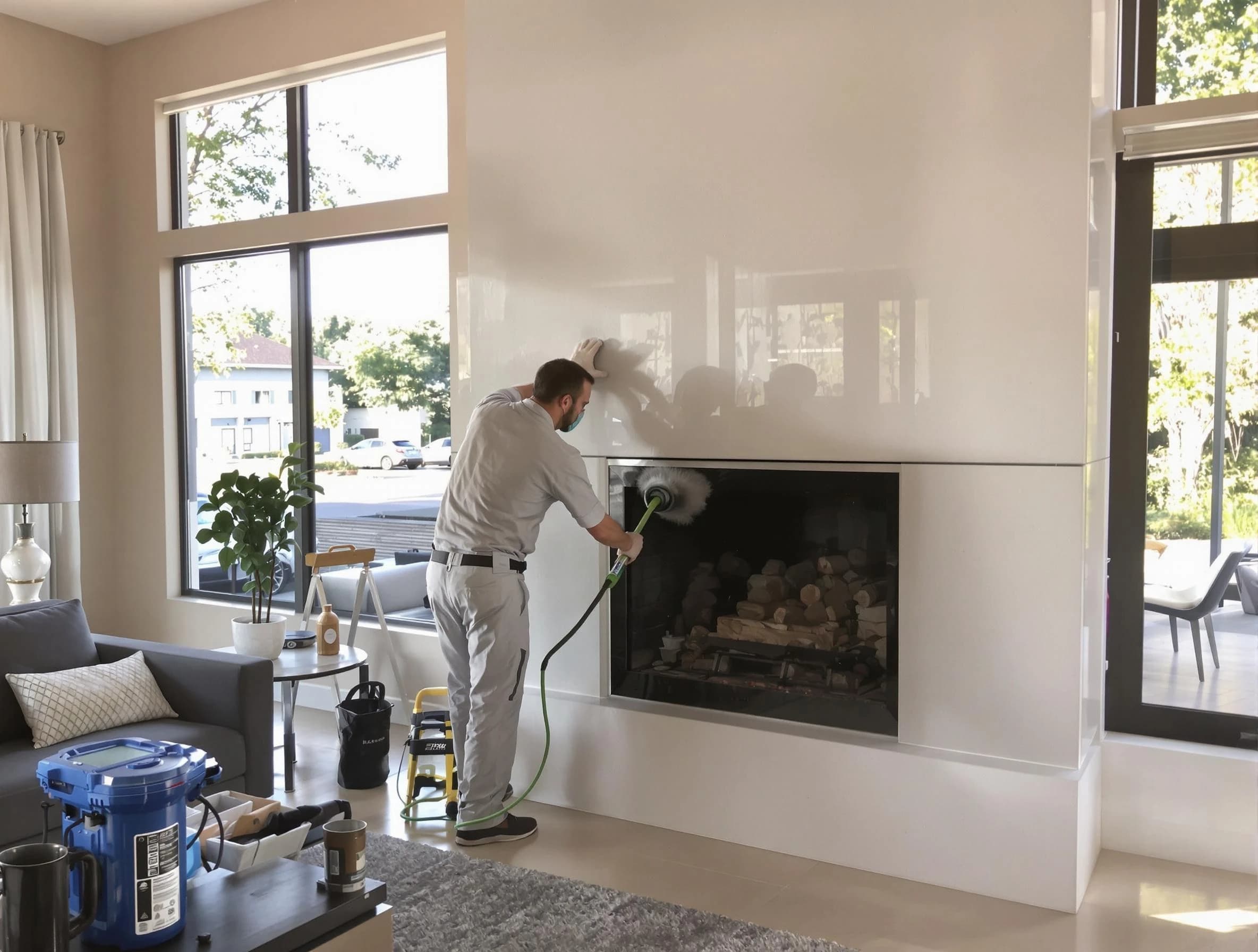 Youngtown Chimney Sweep performing thorough soot removal in Youngtown, AZ