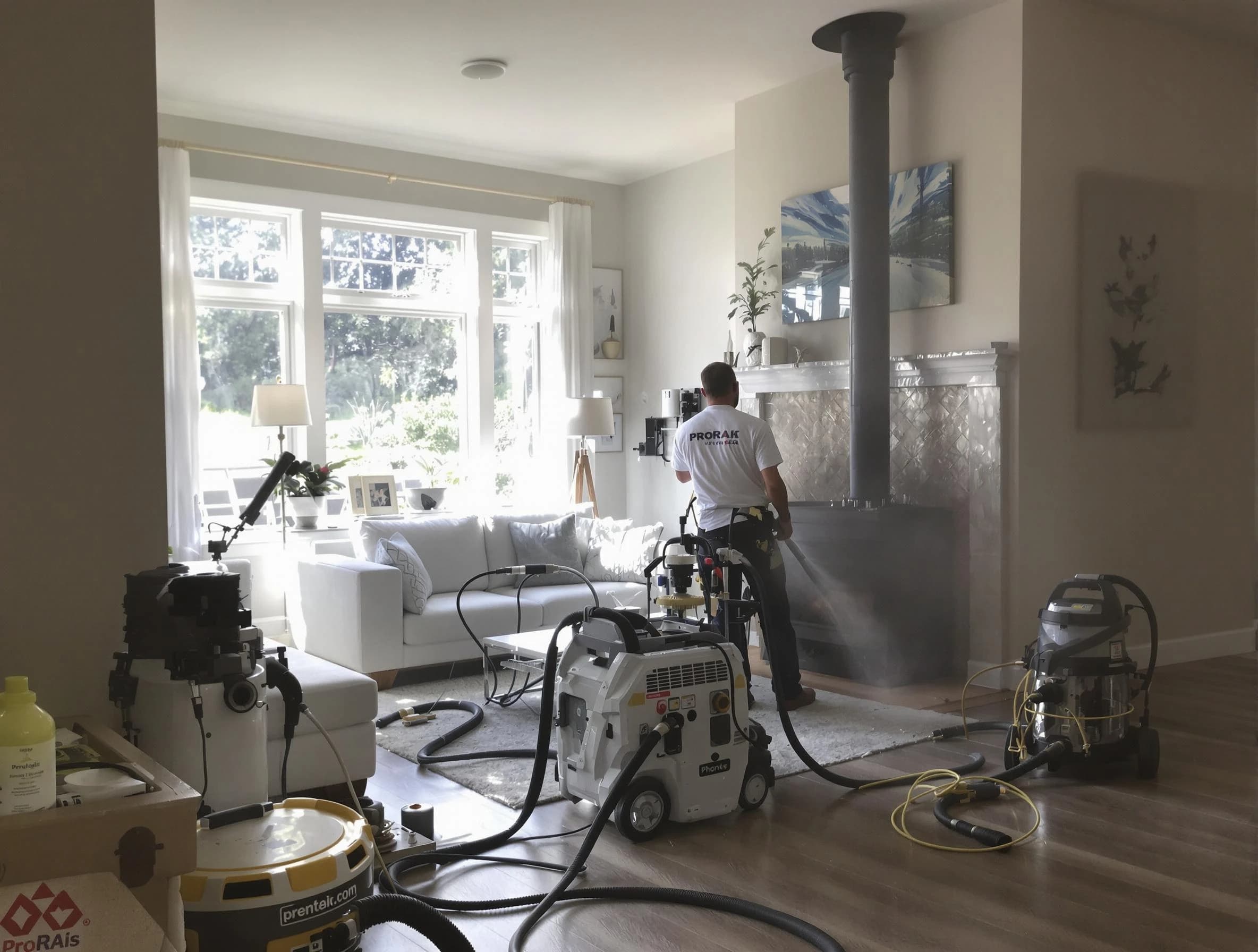 Soot removal service by Youngtown Chimney Sweep for a fireplace in Youngtown, AZ