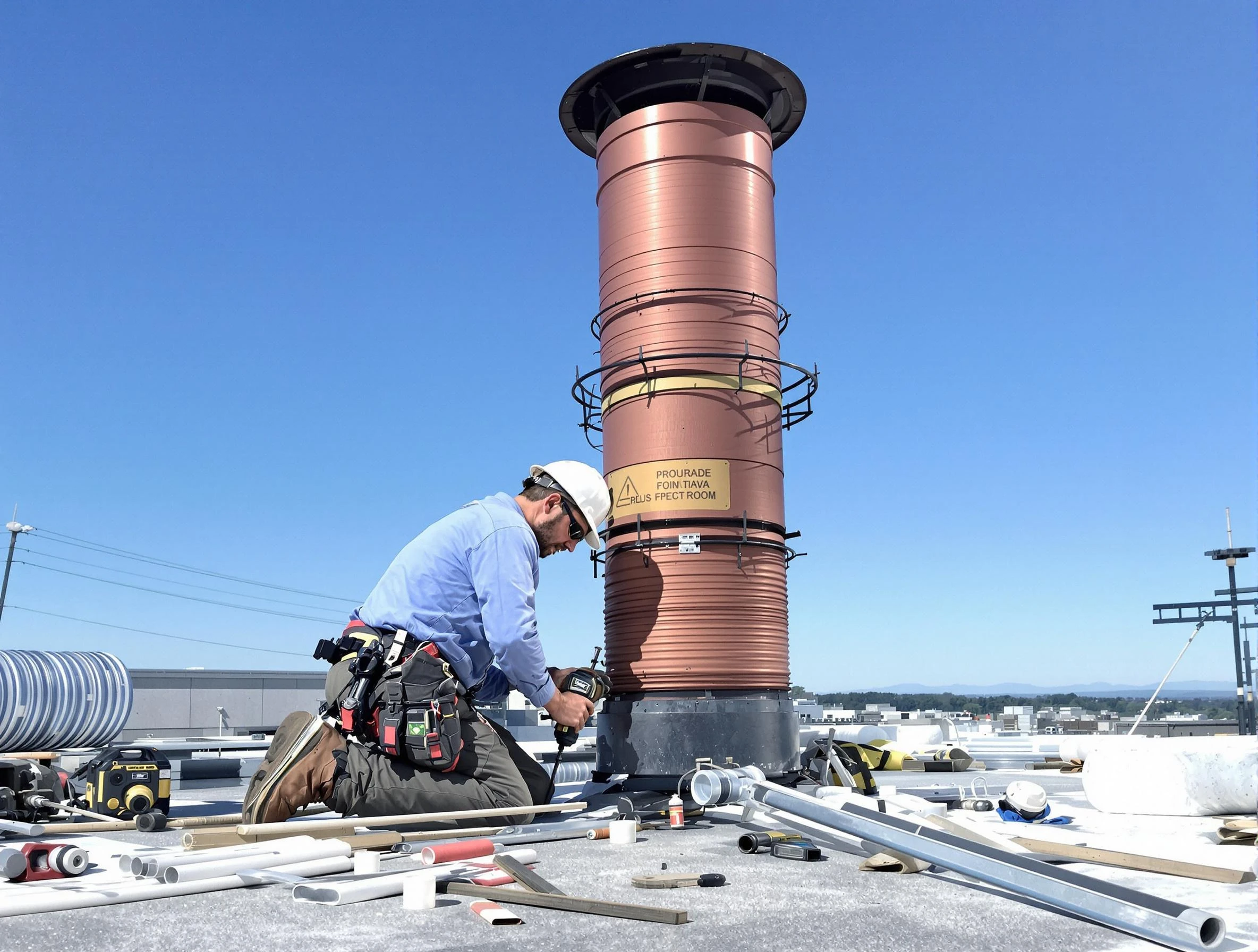Installed chimney liner by Youngtown Chimney Sweep in Youngtown, AZ