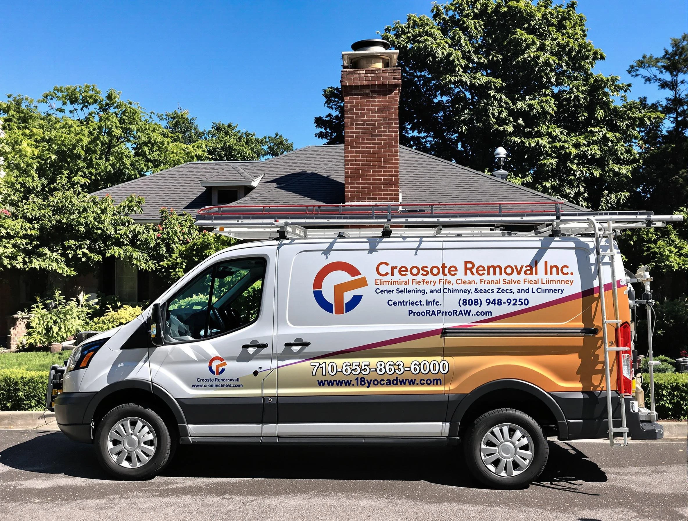 Youngtown Chimney Sweep technician removing creosote safely in Youngtown, AZ