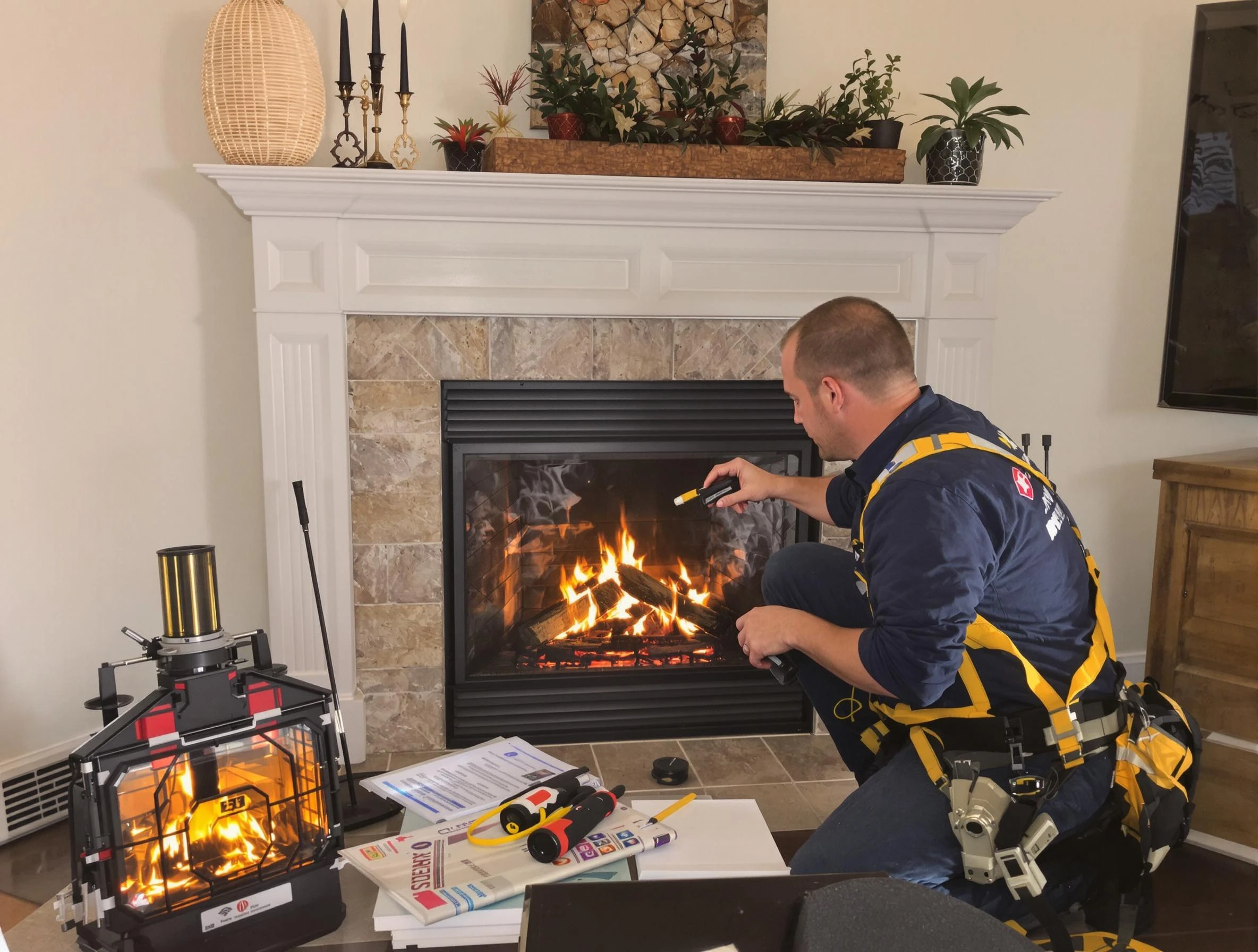 Safety-focused fireplace inspection by Youngtown Chimney Sweep in Youngtown, AZ